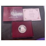 1982 Silver 250th Washington Comm Half, 90% Silver, Box and COA Like New