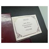 1982 Silver 250th Washington Comm Half, 90% Silver, Box and COA Like New