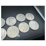 (10) Circulated Eisenhower Dollars