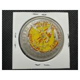 1921 AU Morgan - Silver/Gold Days Unique Vintage Label on Reverse