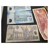 Lot of Vintage World Bank Notes