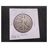 1921 Key Date Walking Liberty Half