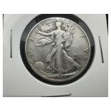 1945 XF Walking Liberty Half Dollar
