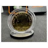 2020 First Term Trump Commemoratives. New Unused ARC Lighter and Gold Plated Medal