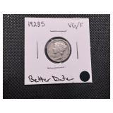 1923 S Mid Grade Mercury Dime1 VG+ or Better, Better Date