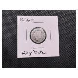 1896 O Key Date Barber Dime