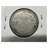 1939 AU Nazi Germany Silver 2 Reichsmark