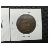 (2) WWII UK Coins