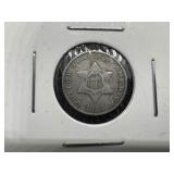 1853 3 Cent Silver Trime VF+ or Better