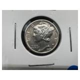 1944 D High Grade Mercury Dime AU or Better