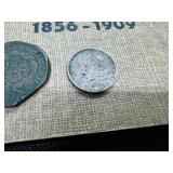 1848 and 1858 Cents + Coin Book, Book is in Excellent Condition