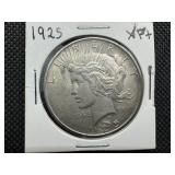 1925 XF+ Peace Dollar