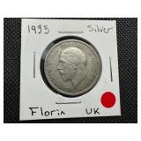 1935 UK Silver 1 Florin