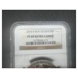 2010 PF69 Ultra Cameo Boy Scout Dollar