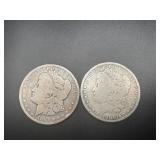 1891 and 1900O Morgan Dollars