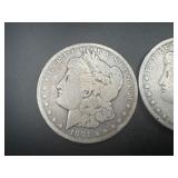 1891 and 1900O Morgan Dollars