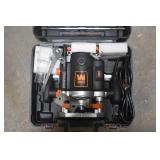 WEN RT6033 15-Amp Variable Speed Plunge Woodworking Router Kit with Carrying Case and Edge Guide