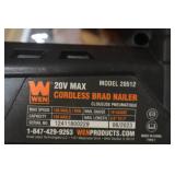 WEN 20512 20V Max Cordless 18-Gauge Brad Nailer with 2.0Ah Battery and Charger