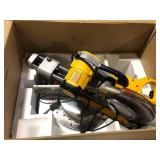 DEWALT 15 Amp Corded 12 in. Double Bevel Sliding Compound Miter Saw, Blade Wrench and Material Clamp Customer Returns See Pictures
