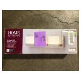 Home Decorators Collection Alberson Collection 3-Light Brushed Nickel LED Vanity Light with Frosted Acrylic Shade Customer Returns See Pictures