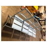 Lot of  StyleWell Mix and Match Surf Metal Folding Outdoor Dining Chair  Customer Returns See Pictures