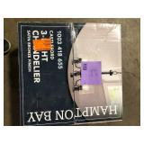 Hampton Bay Castleford 3-Light Oil Rubbed Bronze Transitional Classic Chandelier for Dining Areas with No Bulbs Included    Customer Returns See Pictures