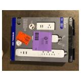 Commercial Electric 4 ft. Multiple Outlet and Wall Mounted Surge Protector Set (3-Pack) Customer Returns See Pictures
