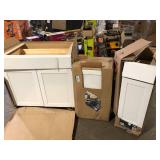 Lot of Assorted Kitchen Cabinets  Various Models and Conditions    Customer Returns See Pictures
