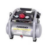 Husky 2 Gal. 135 PSI Portable Electric Oil-Free Quiet Jobsite Air Compressor with Dual Pressure Gauges and 1-Quick Coupler Customer Returns See Pictures