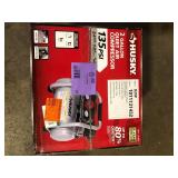 Husky 2 Gal. 135 PSI Portable Electric Oil-Free Quiet Jobsite Air Compressor with Dual Pressure Gauges and 1-Quick Coupler Customer Returns See Pictures