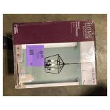 Home Decorators Collection Weyburn 4-Light Bronze Farmhouse Chandelier Light Fixture with Caged Metal Shade  Customer Returns See Pictures