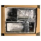 HKMGT 13.2 in. Black Motion Sensing Modern Porch Lights Outdoor Hardwired Wall Lantern Sconce with No Bulbs Included (1-Pack)  Customer Returns See Pictures