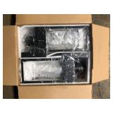 HKMGT 13.2 in. Black Motion Sensing Modern Porch Lights Outdoor Hardwired Wall Lantern Sconce with No Bulbs Included (1-Pack)  Customer Returns See Pictures