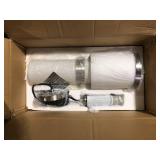 Cayden 6.5 in 1-Light Brushed Nickel Shaded Pendant Light with Clear Plus Etched Opal Glass Shade, No Bulbs Included   Customer Returns See Pictures