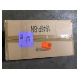 Cayden 6.5 in 1-Light Brushed Nickel Shaded Pendant Light with Clear Plus Etched Opal Glass Shade, No Bulbs Included   Customer Returns See Pictures