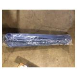 Hampton Bay 9 ft. Aluminum Market Crank and Tilt Patio Umbrella in Sky Blue   Customer Returns See Pictures