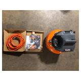 RIDGID 6 Gal. 150 PSI Portable Electric Oil-Free Jobsite Pancake Air Compressor with 25 ft. Air Hose and 18GA Brad Nailer  Customer Returns See Pictures