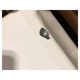 Bootz Industries Aloha 60 in. x 30 in. Soaking Bathtub with Left Drain in White Damaged Customer Returns See Pictures