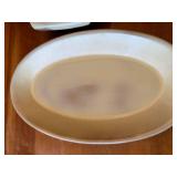 Set of 6 Frankoma Pottery Plainsman Gold Serving Platters and Divided Dishes