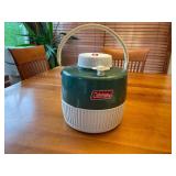 Vintage Coleman Green and White Water Jug 1 Gallon