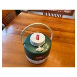 Vintage Coleman Green and White Water Jug 1 Gallon