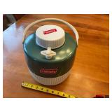 Vintage Coleman Green and White Water Jug 1 Gallon