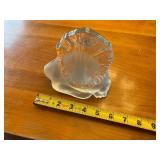 Vintage Viking Handmade Glass Lion Paperweight