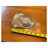 Vintage Viking Handmade Glass Lion Paperweight