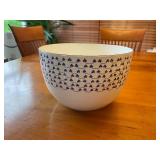 Arabia Finland Ceramic Bowl with Blue Pattern