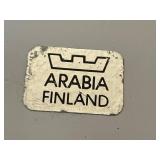 Arabia Finland Ceramic Bowl with Blue Pattern