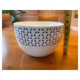 Arabia Finland Ceramic Bowl with Blue Pattern