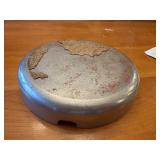 Set of 4 Mid-Century Modern Isama Kemochi Style Aluminum Ashtrays with Enamel Coating