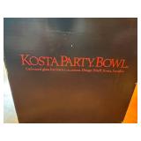 Kosta Party Bowl Embossed Glass by Design WÃ¤rff