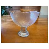 Kosta Party Bowl Embossed Glass by Design WÃ¤rff